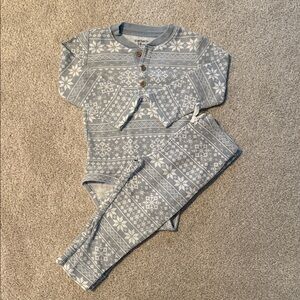Baby Fair Isle Printed Onesie and Pant Set